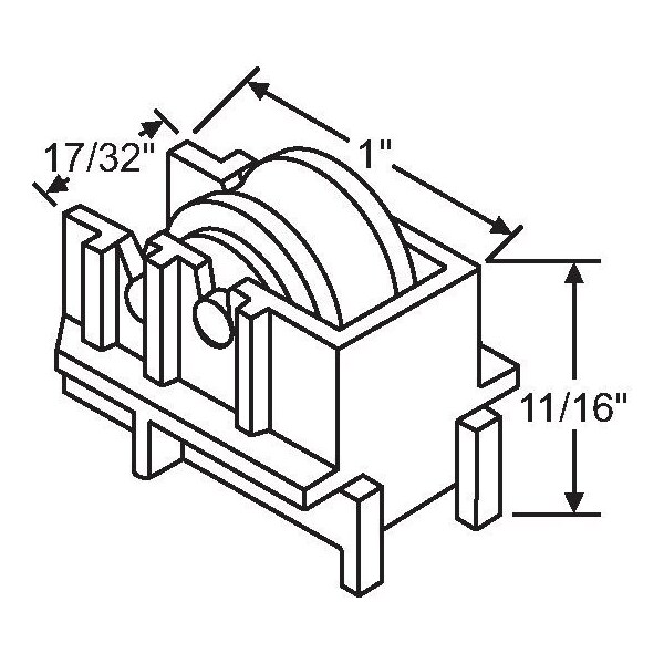 Strybuc Sliding Window Roller Assembly 900-11993R - main